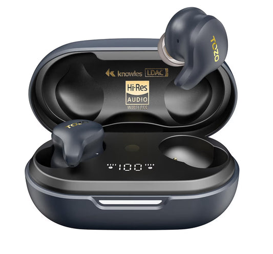 Golden X1 Wireless Earbuds Balanced Armature Driver and Hybrid Dynamic OrigX Pro, LDAC & Hi-Res Audio Wireless, Noise Cancellation - Galaxy Black/Blue