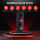 Rechargeable Portable Bluetooth PA Speaker 240W Dual 6.5" Indoor/Outdoor BT Karaoke Audio System-TWS, Party Lights, LED Display, FM/AUX/MP3/USB/SD, 6.5mm in, Carry Handle-Wireless Mic, Remote