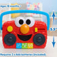 Just Play Sesame Street Elmo Take Along Boombox with Lights & Sounds, 5.5-inch Interactive Toy, Learning and Education, Kids Toys for Ages 2 Up