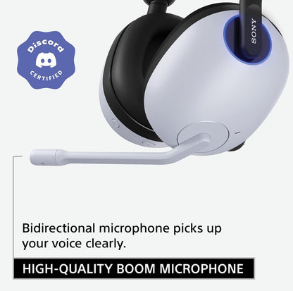 Sony INZONE H9 Speletjie-koptelefoon, Draadlose geraasonderdrukking Bluetooth-koptelefoon met mikrofoon, 360 ruimtelike klank, vir rekenaar en PS5 (WH-G900N) - Wit