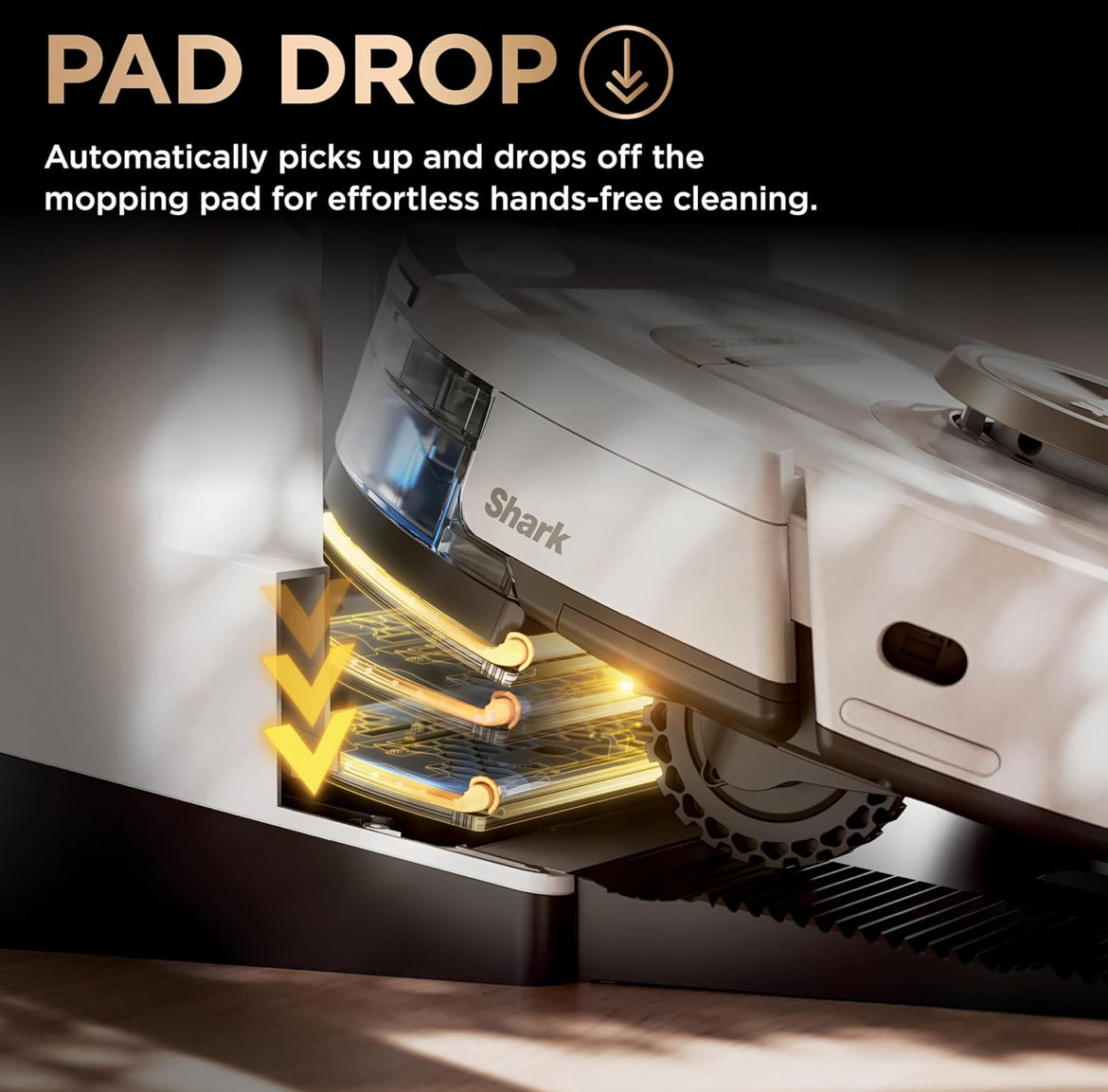 Shark Robot Vacuum & Mop Combo, PowerDetect NeverTouch Pro, Self-Emptying - NEW