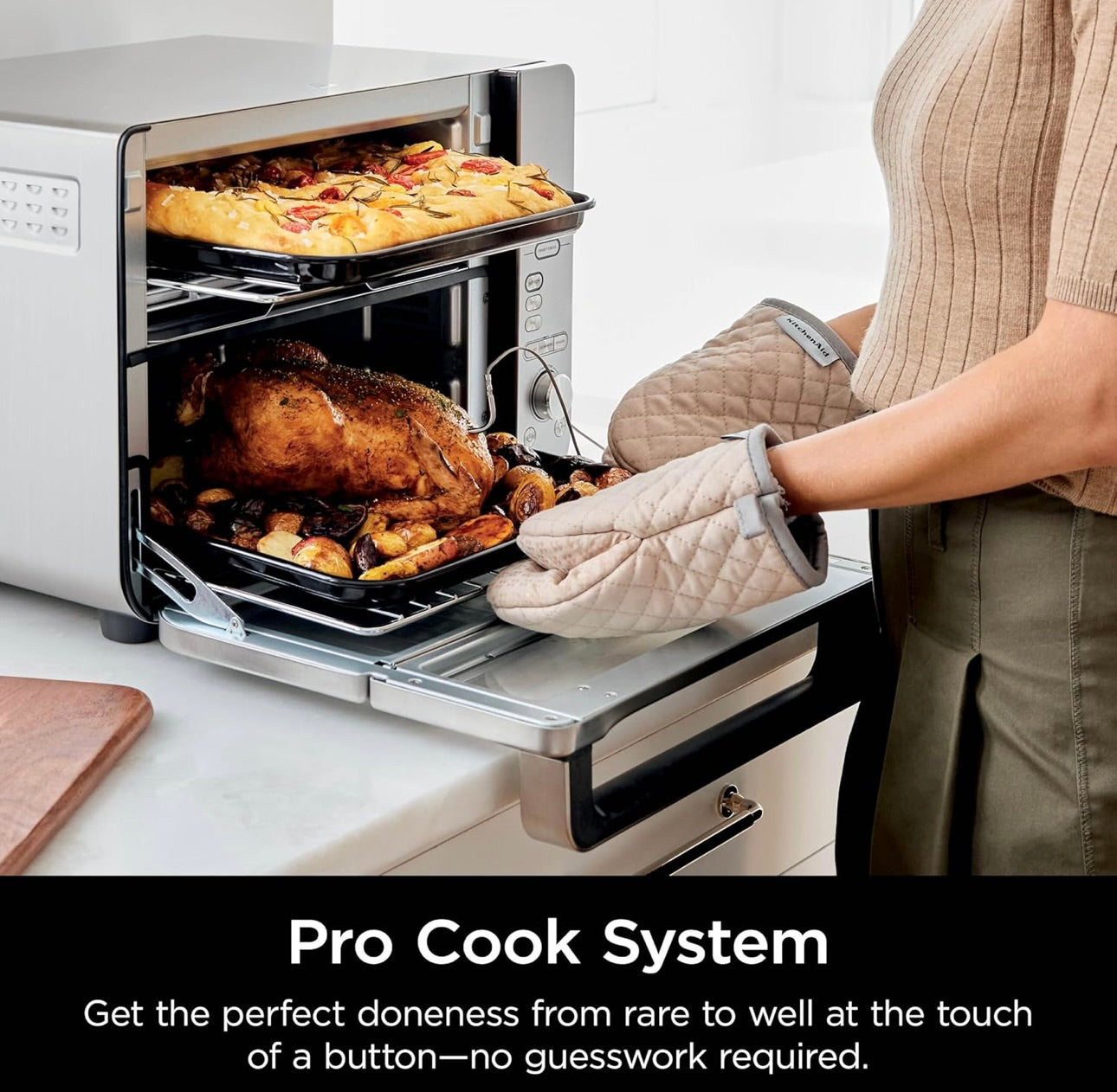 Ninja Countertop Oven Double Stack XL & Air Fryer with Pro Cook System, 12-in-1, Flexdoor, FlavorSeal, SMART FINISH with DualZone Technology, Air Fryer, Bake, Broil, Reheat, Stainless Steel, DCT651