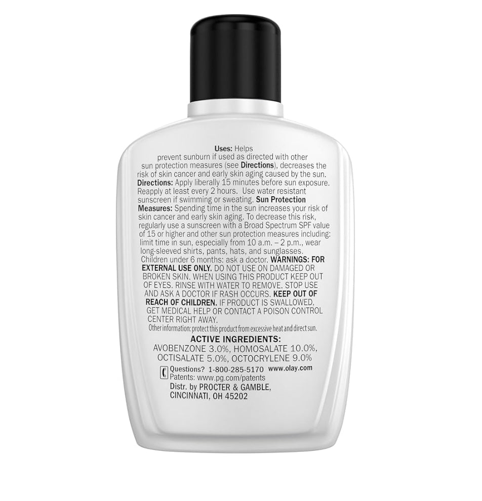 Olay Complete+ Gesigbevogtiger met Sonskerm SPF 40, Vir Sensitiewe Vel, Breëspektrum Voed Vogversperring - Ceramiede 6 Oz
