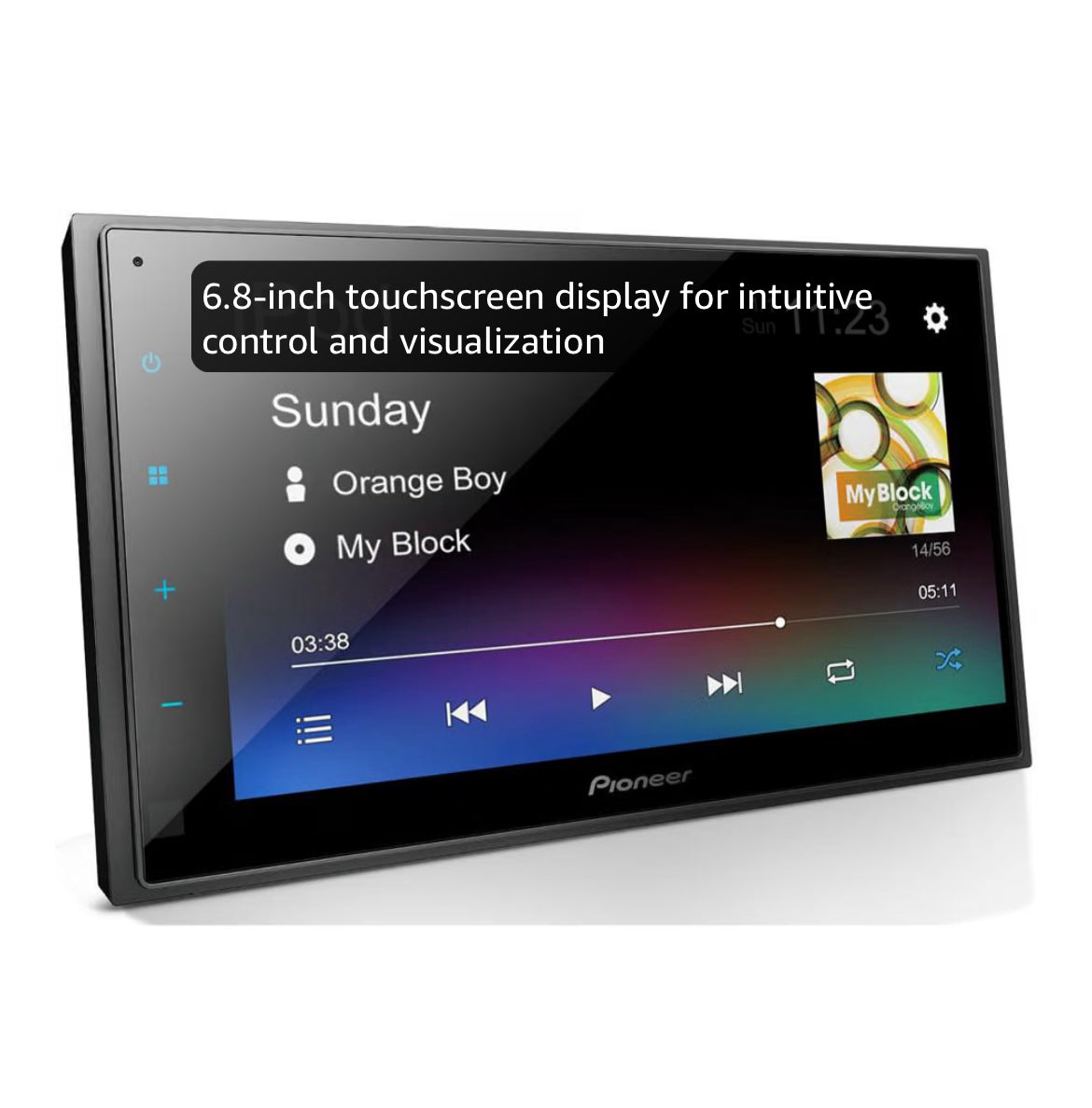 Pioneer DMH-130BT 6.8" Capacitive Touchscreen Double Din Car Stereo
Digital Multimedia Receiver, Bluetooth, Backup Camera, USB, FLAC, AM/FM, Short Chassis, 50W x 4 Output, Steering Wheel Input