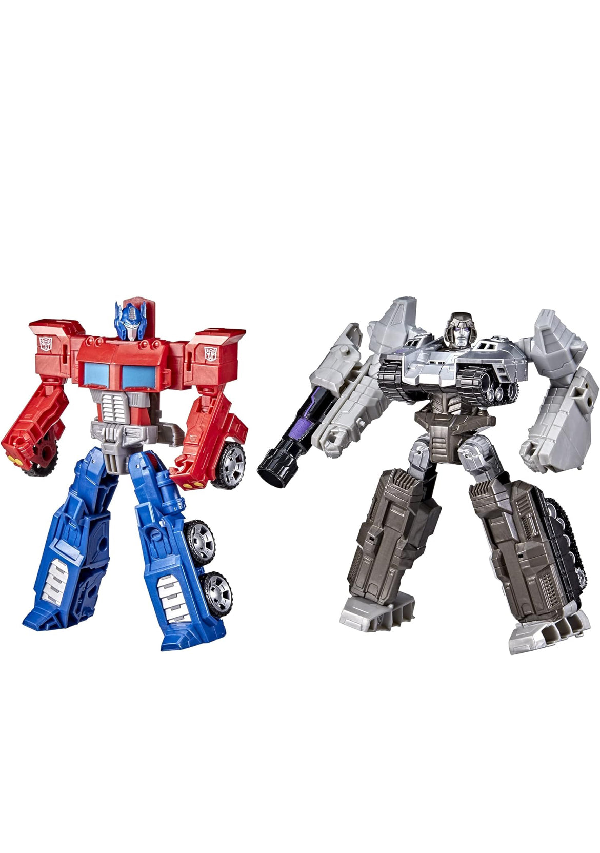 Transformers Toys Heroes and Villains Optimus Prime and Megatron 2-Pack Action Figures - for Kids Ages 6 and Up, 7-inch (Amazon Exclusive)