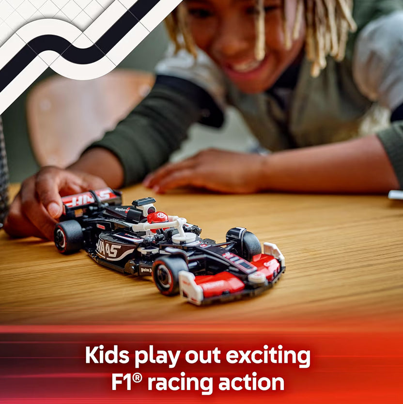 LEGO Speed Champions MoneyGram Haas F1 Team VF-24 Renmotor-speelding - Boustel vir kinders