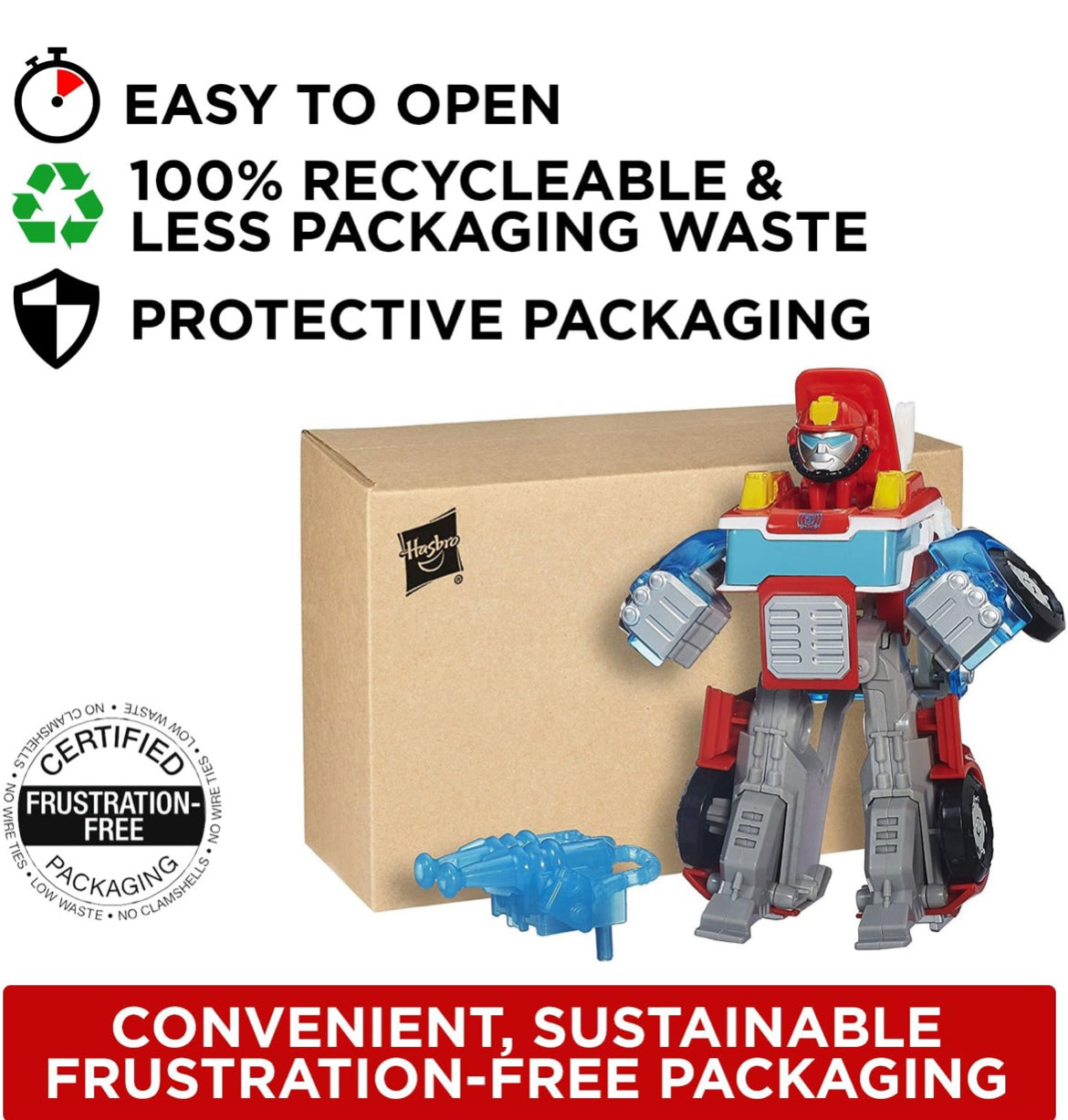 Transformers Playskool Heroes Rescue Bots Energize Heatwave The Fire Bot Converting Toy Robot Action Figure, Toys For Kids Ages 3 And Up