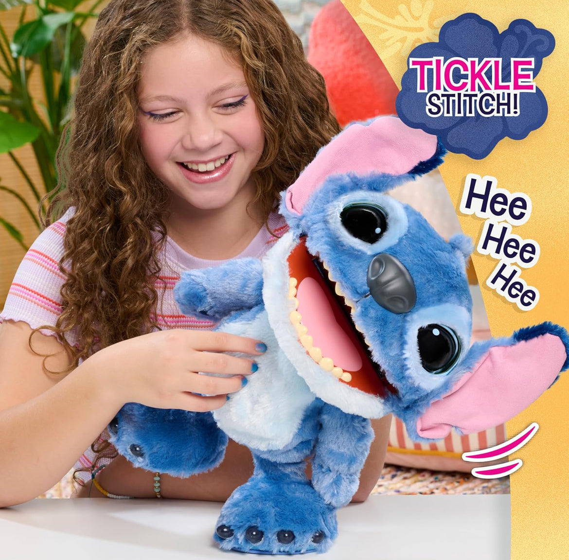 Just Play Disney Stitch Ultimate Interactive 17" Plush Toy, 100+ Sounds & Reactions, Inspired by Disney’s Live-Action Lilo & Stitch Film