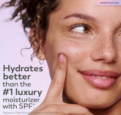 Olay Super Cream met Sonbeskerming SPF 30, Liggewig Gesigbevogtiger (1.7 oz) & Proefgrootte Vitamien C-Reinigingsmelters, Water-geaktiveerde Gesigwasmiddel (12 st)