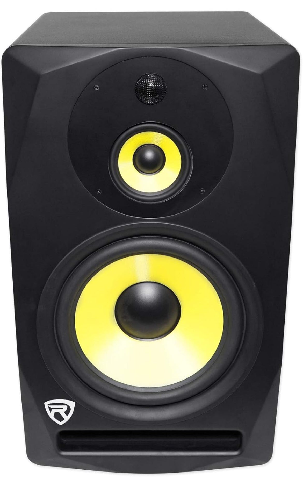 Rockville 10" 400w Powered Active 3-Way Studio Monitor Speaker Full Range, Black, 10 inch