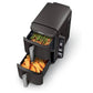 Ninja Air Fryer, 8 QT DoubleStack 2-Basket, Space Saving Design, Cooks 2lb Chicken Wings, Feeds up to 6 People, 6-in1 Air Fryer, Roast, Bake & More, Easy to Clean, Dishwasher Safe Parts, Black, SL201