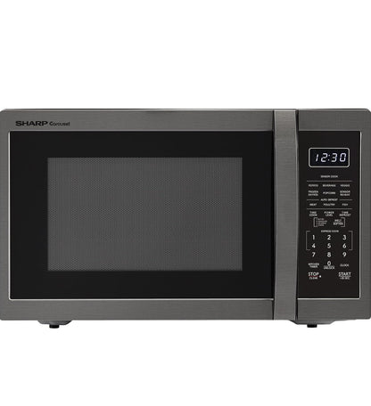Sharp SMC1452KH 1.4 cu. ft. Black Stainless Steel Countertop Microwave Oven
Removable 12.4" Carousel Turntable