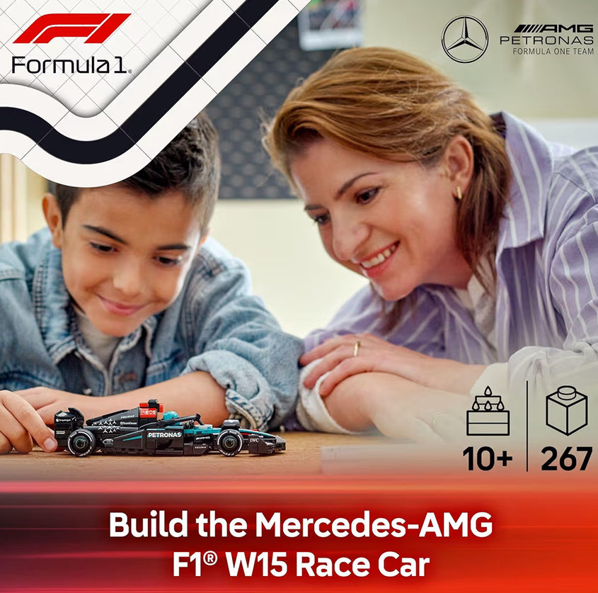 LEGO Speed Champions Mercedes-AMG F1 W15-renmotor – Boustel vir Kinders