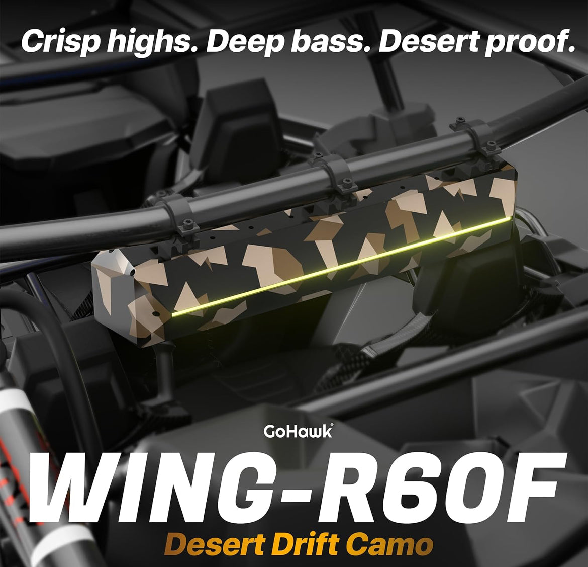 25" UTV Sound Bar, 8 Speaker ATV Sound Bar for 1.5"- 2.25" Roll Cage
600W 8-speaker system with RGB lights, FM radio, for off-road, marine and golf carts. Fits 1.5"-2.25" roll bars.
