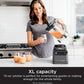 Ninja BR201AMZ Professional Blender 2.0, 1200 Watts, Auto-iQ Program, Total Crushing Blades, 72-oz. Pitcher Dishwasher-Safe Parts -  Dark Grey