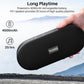 PA1 Bluetooth Portable Speaker Built-in Microphone Stereo Sound, 25H Playtime, IPX7 Waterproof - Matte Black