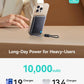 INIU for MagSafe Portable Charger Wireless Fast Charging, Slimmest 10000mAh 45W Power Bank with USB C Cable & Stand - (Black)