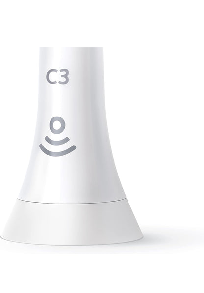 Philips Sonicare Oorspronklike C3 Premium Plaque Control Tandeborselkoppe, 4 Borselkoppe (Wit) HX9044/65
