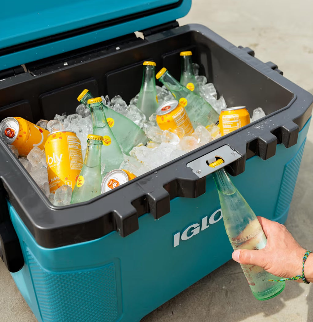 Igloo Trailmate 52Qt Wheeled Cooler, Insulated Hard Shell Ice Chest - Carbonite
