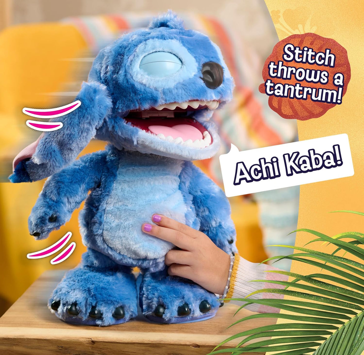 Just Play Disney Stitch Ultimate Interactive 17" Plush Toy, 100+ Sounds & Reactions, Inspired by Disney’s Live-Action Lilo & Stitch Film