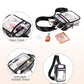 Clear Crossbody Bags for Women Girls Stadium Approved Sling Pack Bag Shoulder Belt Purses Transparent Chest Backpack