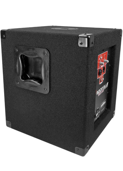 Rockville RBG10S Bass Gig 10" 1200w Aangedrewe PA Subwoofer DJ/Pro+Akoestiese Verhoger