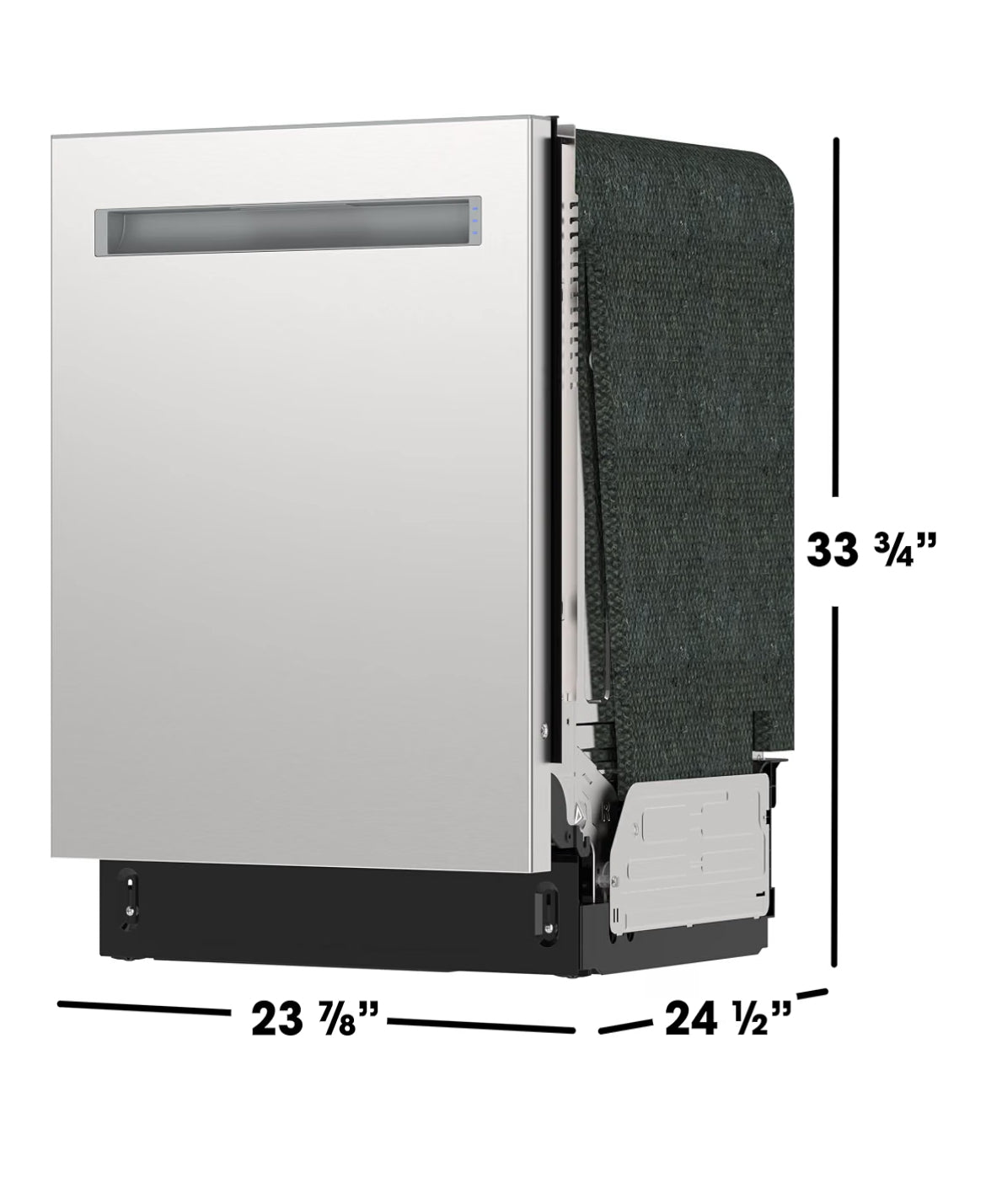 Sharp SDW6735DNS 24 in. Top Control Pocket Handle 49 dBA Dishwasher
3rd Rack, Auto Door Open, Top Controls