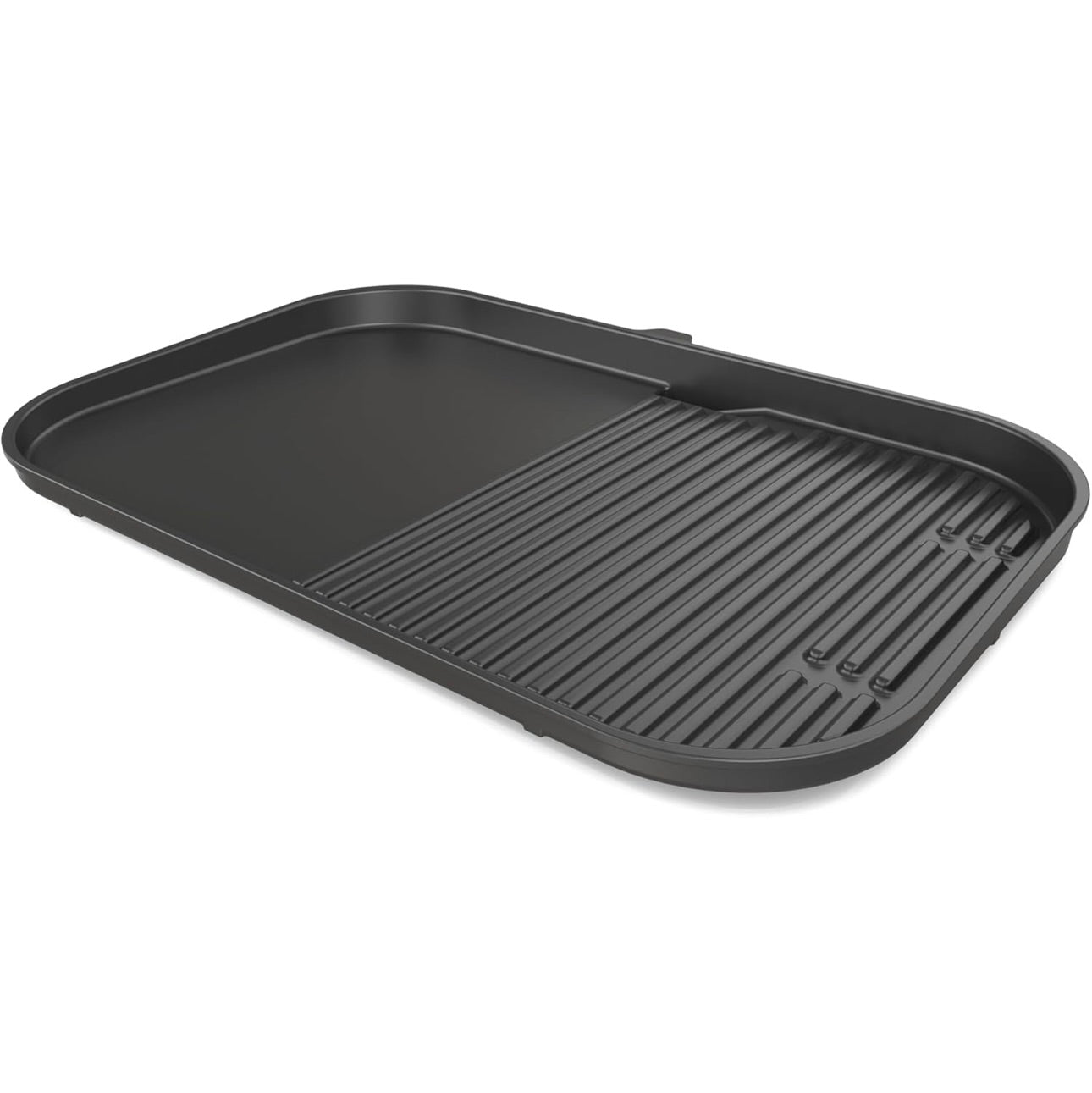 Ninja XL Woodfire Grill- en Roosterskyf, versoenbaar met OG800- en OG900-reekse, 2-in-1-rooster- en -roosterfunksionaliteit, keramiek, kleefwerende laag, swart