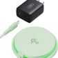 INIU Wireless Charger, 15W Fast Charging LED Mag-Safe Charger, Travel Magnetic Charging Pad Compatible with iPhone 16/15/14/13/12 Series, AirPods 3/2/Pro/Pro 2 (with Adapter)
