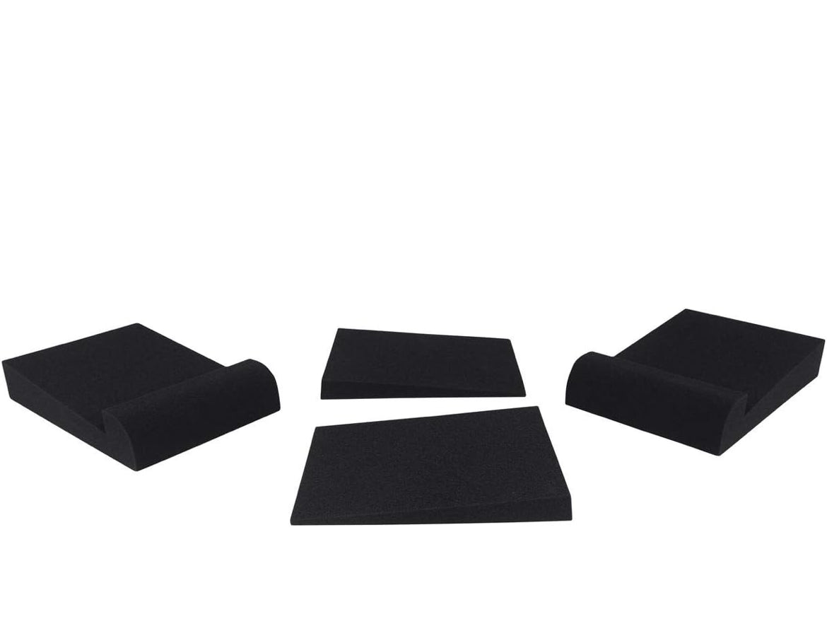 Rockville 2 DPM5B 5.25" 300w Dual Active Studio Monitors+Stands+Pads+Headphones BUNDLE