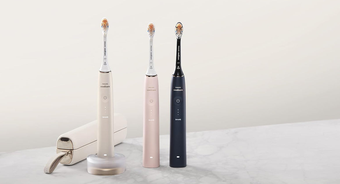 Philips Sonicare 9900 Prestige Herlaaibare Elektriese Kragtandeborsel met SenseIQ - (Pienk)