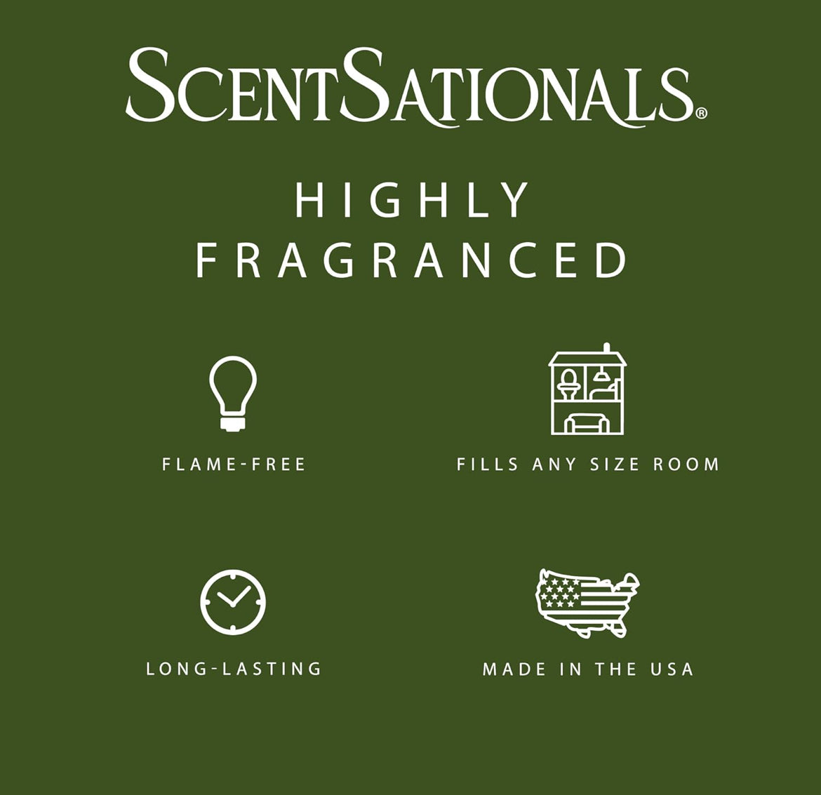 Scentsationals Wax Melts - Perfectly Pine Scented Fragrance - 10oz (24-Cubes)