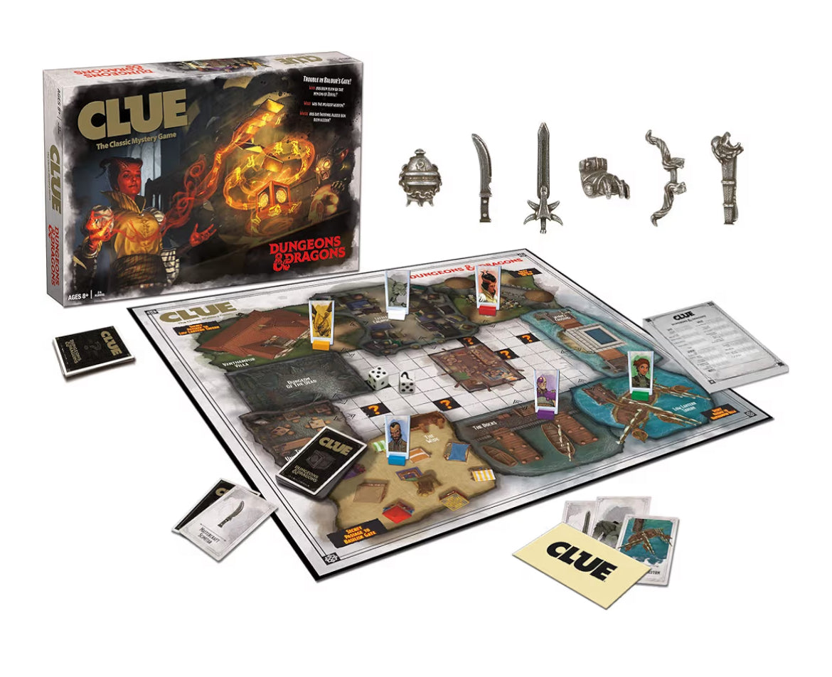 Clue Dungeons & Dragons | Collectible Clue Game for D&D Fans | Officially Licensed Dungeons & Dragons Board Game