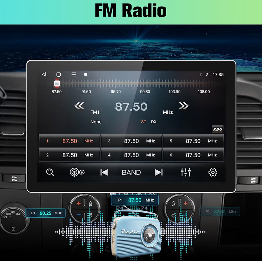 11.5" Car Stereo for Chevy Silverado Tahoe Equinox GMC Sierra Yukon 2007-2013 w/ CarPlay & Android Auto