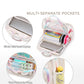 Clear Backpack for Girls Women Transparent Kids Elementary College School Bag Travel Laptop Backpacks Large Bookbags (Beige)