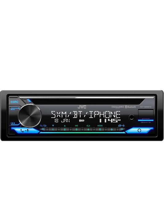 JVC KD-T920BTS Motorstereo met Bluetooth, Voorste USB, AUX, Amazon Alexa, SiriusXM Radio Gereed, Hoëkragversterker