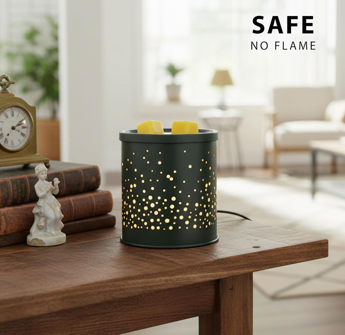 Scentsationals Wax Melt Warmer - Midnight Glitter - Fragrance Warmer for Cubes and Tarts