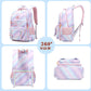 Girls Backpack 15.6 Inch Laptop School Bag Cute Kids Kindergarten Elementary Backpacks Middle Schoolbag Large Bookbags for Women Teens Students Anti Theft Travel Daypack (Purple)