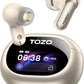 NC20 Pro Active Noise Cancelling Wireless Earbuds with Smart Touch Screen, LDAC Hi-Res Audio, Stereo Bass, 6 Mics AI Call Ear Buds, 80H Playtime, IPX8 Waterproof (Champagne)