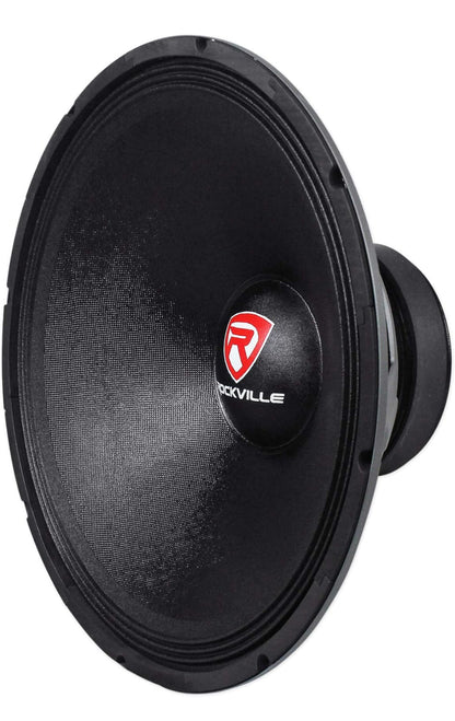 Rockville RVW1800P4 1800W 18" Rou DJ Subwoofer 4 Ohm, 107oz Magneet, Hoë Uitslag, Duursame Bou, vir DJ's en Tuisbioskope