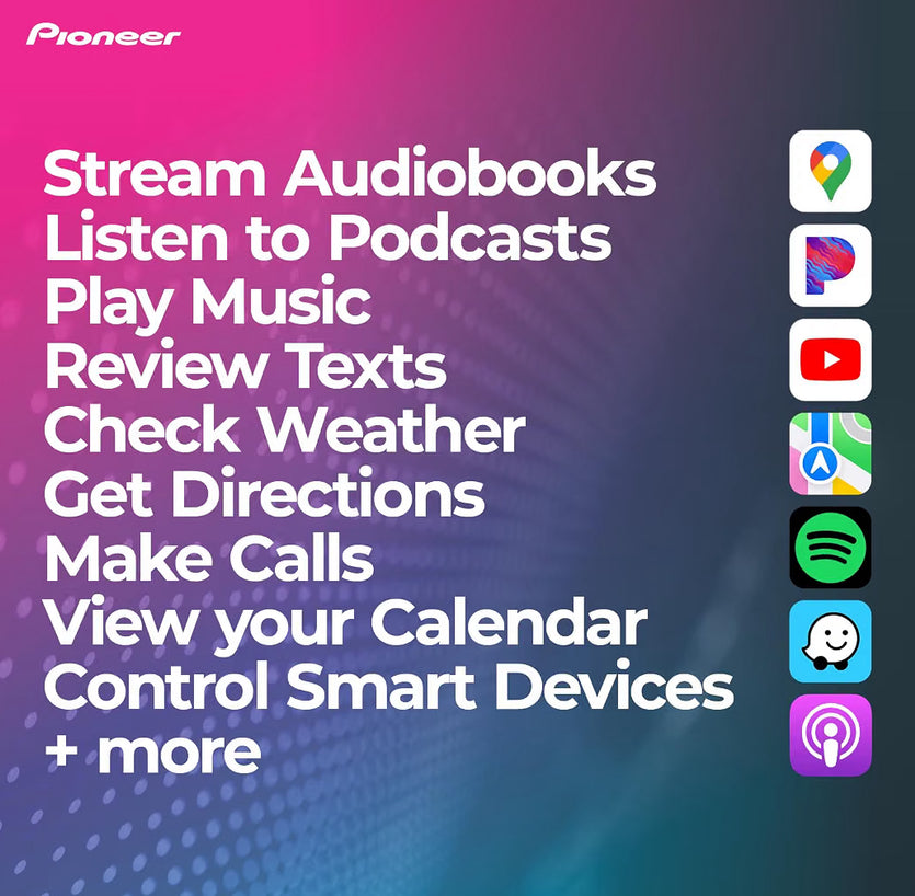 Pioneer DMH-WC6600NEX 9" Capacitive Touchscreen Modular Chassis Car Stereo
Digital Multimedia Receiver, Wireless CarPlay & Android Auto, Amazon Alexa, Bluetooth, HD Radio, Backup Cam, Hi-Volt RCA