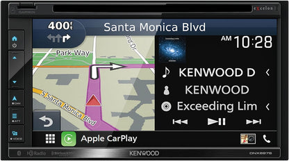 Kenwood 6.8" CD/DVD Garmin-navigasie-raakskermontvanger met Apple CarPlay en Android Auto