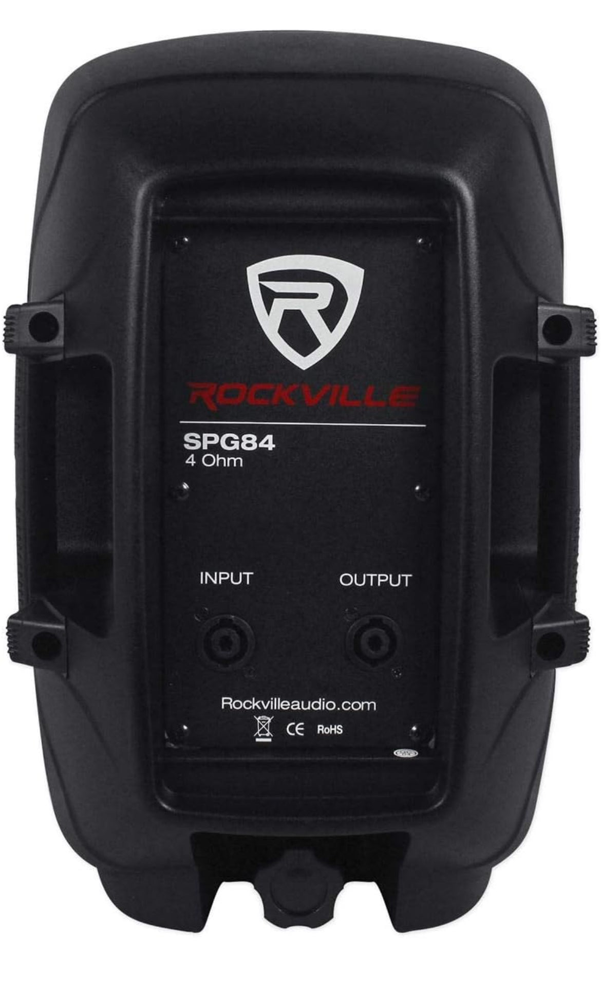 Rockville SPG84 8" Inch Passive 400w DJ PA Speaker ABS Lightweight Cabinet 4 Ohm, 8 inch