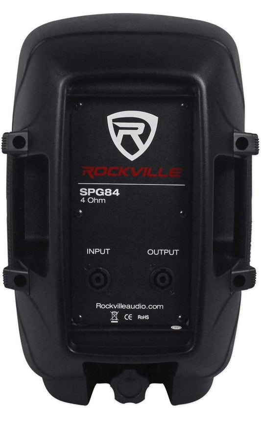 Rockville SPG84 8 Duim Passiewe 400w DJ PA Luidspreker ABS Liggewig Kabinet 4 Ohm, 8 duim