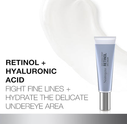 Neutrogena Rapid Wrinkle Repair Retinol-oogroom en hialuroonsuur om fyn lyntjies, plooie en donker kolle te beveg (0.5 fl. oz)