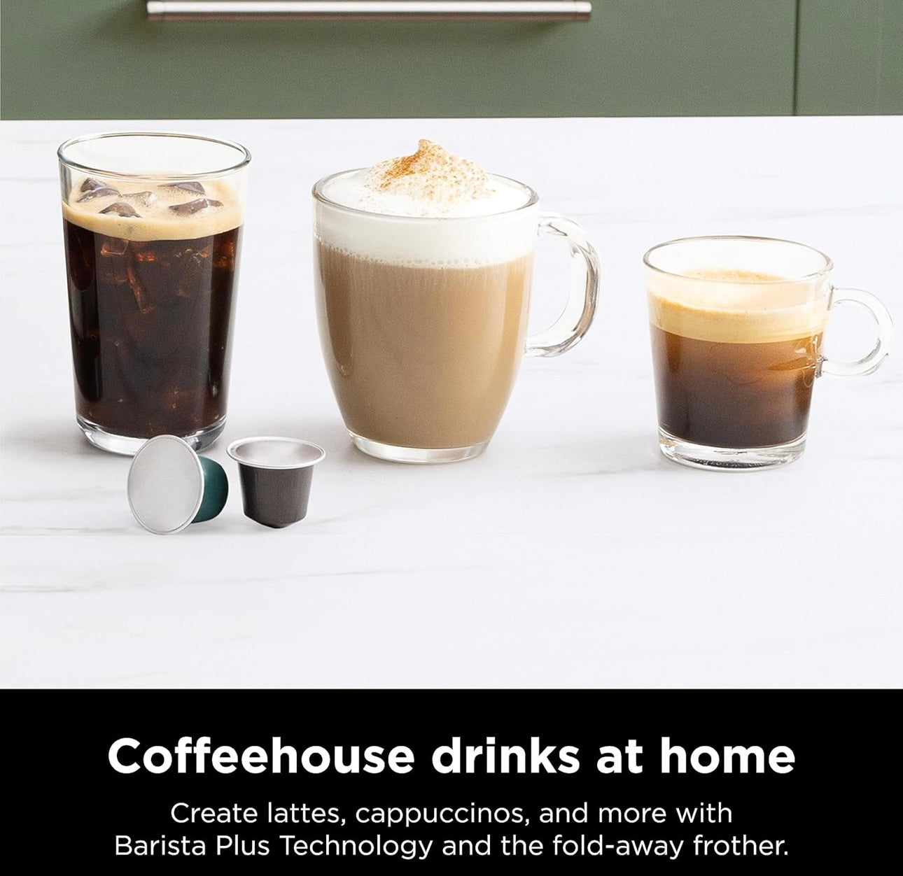Ninja Espresso & Coffee Maker & Barista System, 3 Espresso Brew Styles, Single-Serve Coffee & Nespresso Capsule Compatible- Black, CFN601