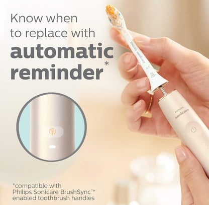 Philips Sonicare A3 Premium Alles-in-Een, Oorspronklike Vervangings-tandeborselkoppe, Wit (2 Stuks) HX9092/65