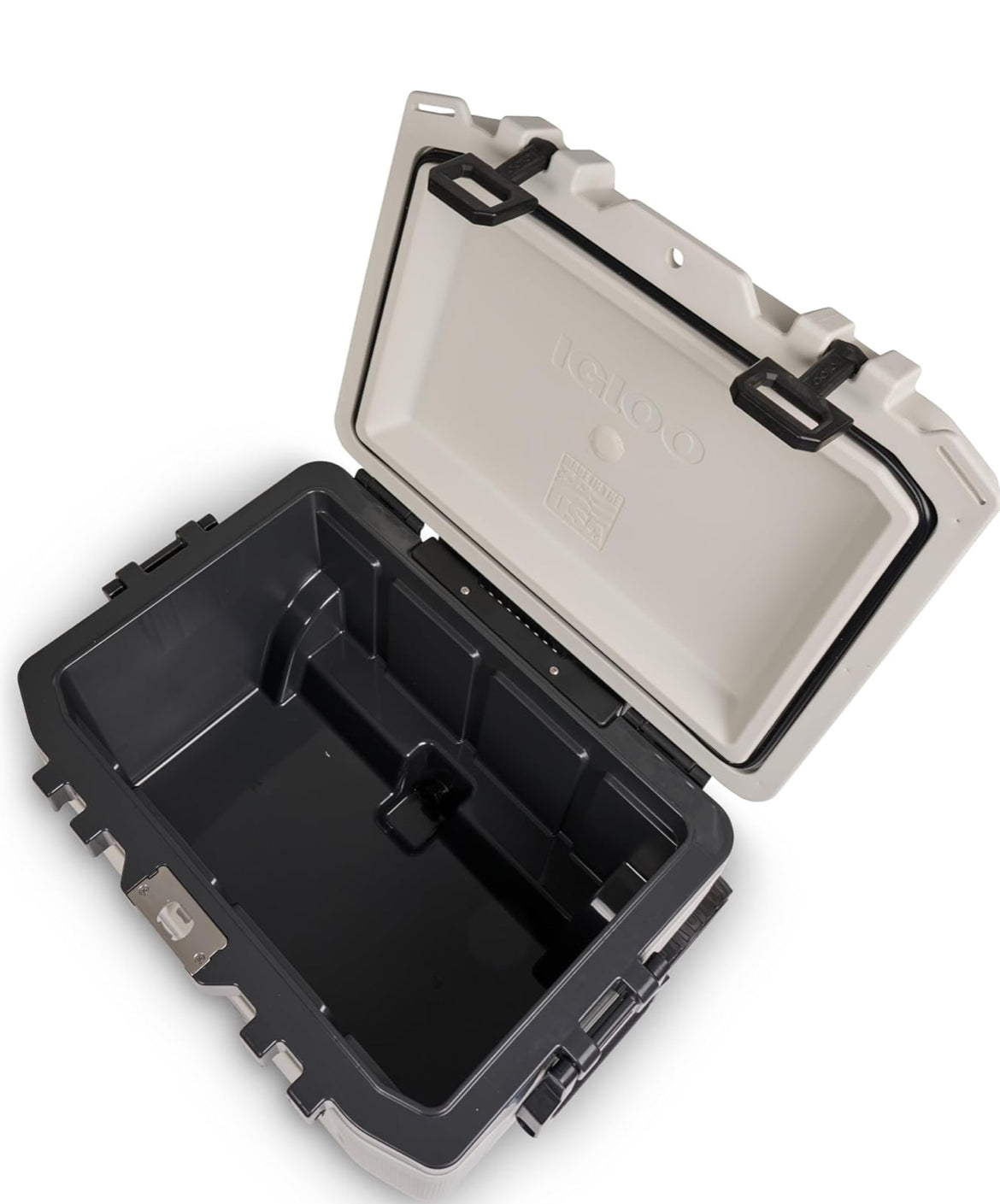 Igloo Trailmate 52Qt Wheeled Cooler, Insulated Hard Shell Ice Chest - Bone