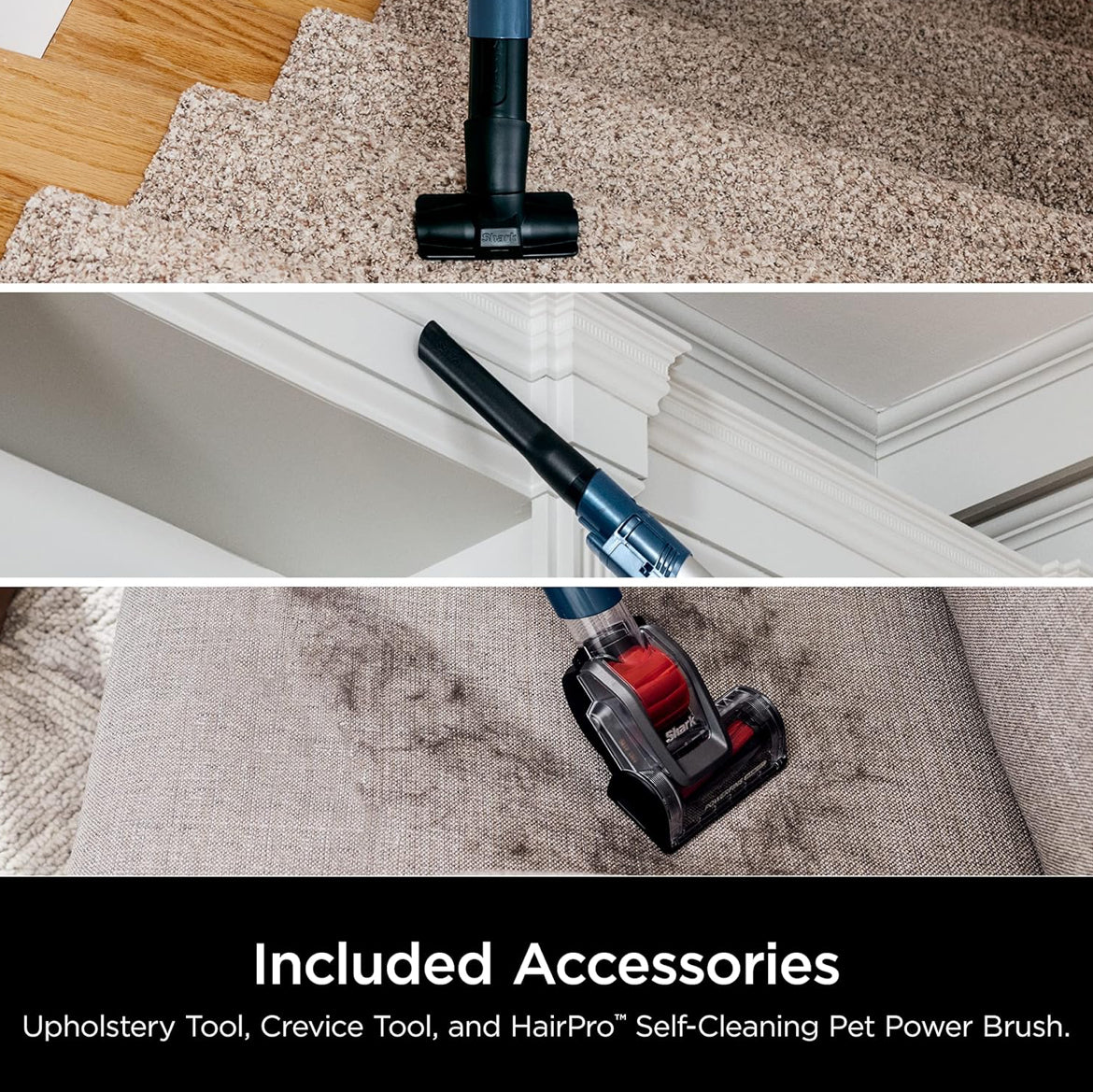 Shark Upright Vacuum, Stratos with DuoClean PowerFins, HairPro, Powered Lift-Away - NEW