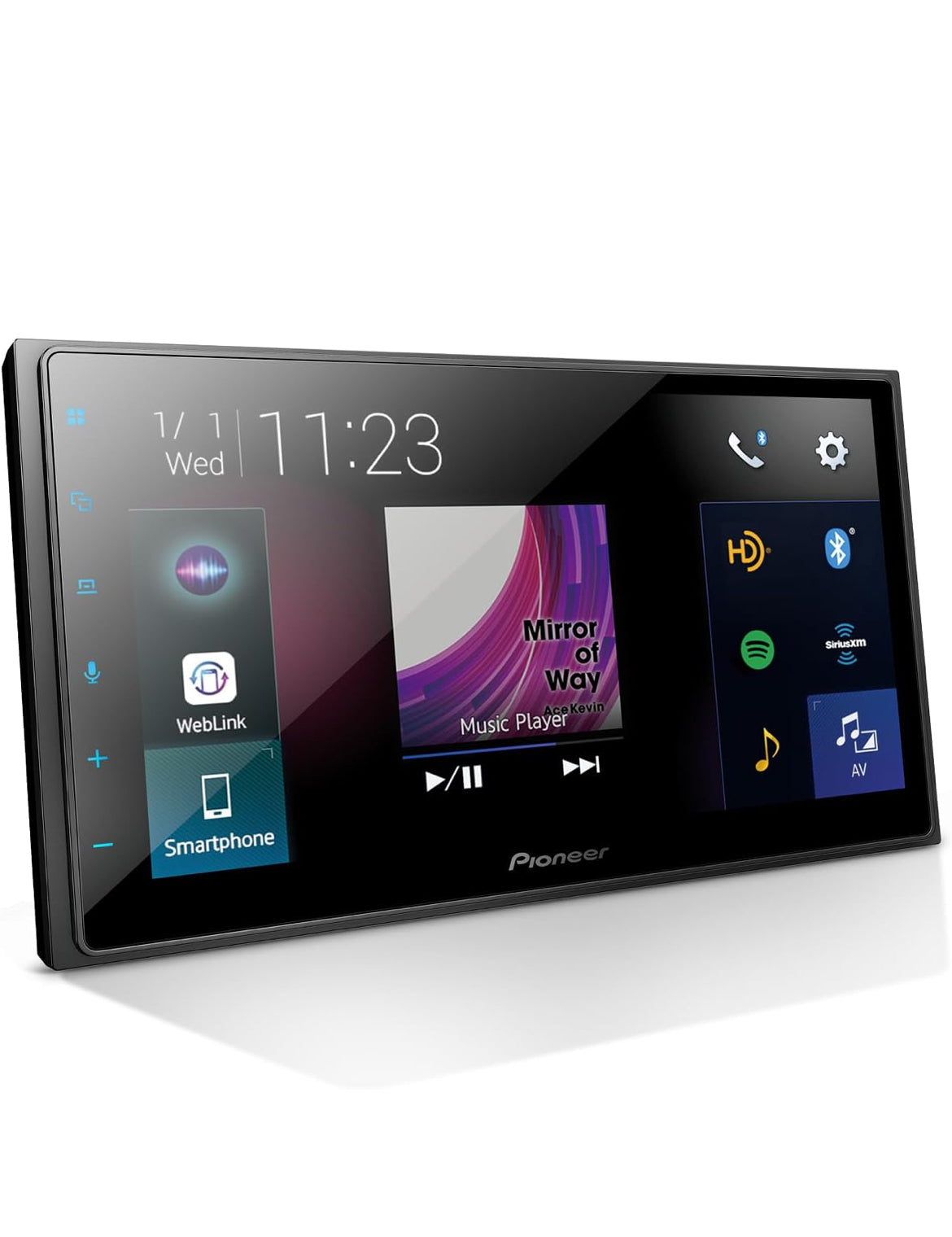 Pioneer DMH Series 6.8" Capacitive Touchscreen Double Din Car StereoDigital Multimedia Receiver, Wired Apple CarPlay & Android Auto, Amazon Alexa, Bluetooth, Backup Cam, HD Radio, Hi-Volt RCA